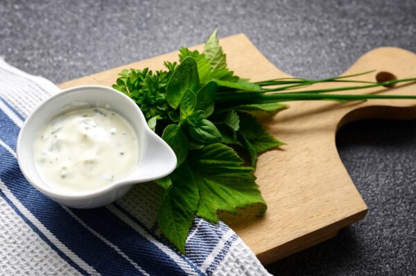 salad dressing, herbs, seasoning, meal, chopping board, dish, food, dip, sauce, cook, salad dressing, salad dressing, salad dressing, salad dressing, herbs, food, dip, dip, sauce, sauce, sauce, sauce, sauce